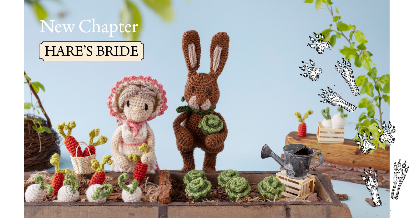 Fairy Tales Hares Bride new crochet bundle wool toft